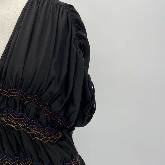 Free People Brown Smocked Love on the Run Dress XS - Picture 3 of 9